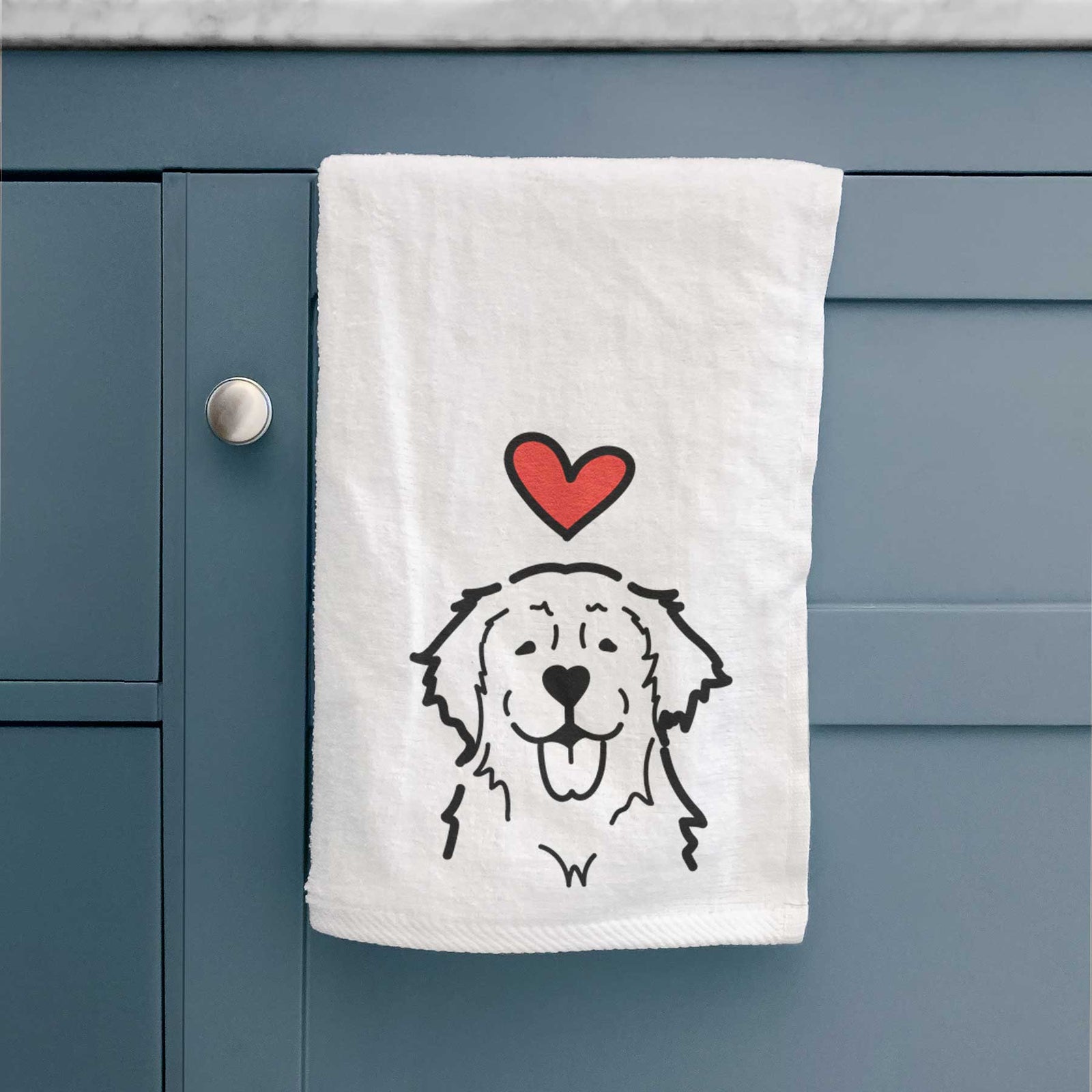 Love Always Golden Retriever - Decorative Hand Towel