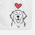 Love Always Golden Retriever - Decorative Hand Towel