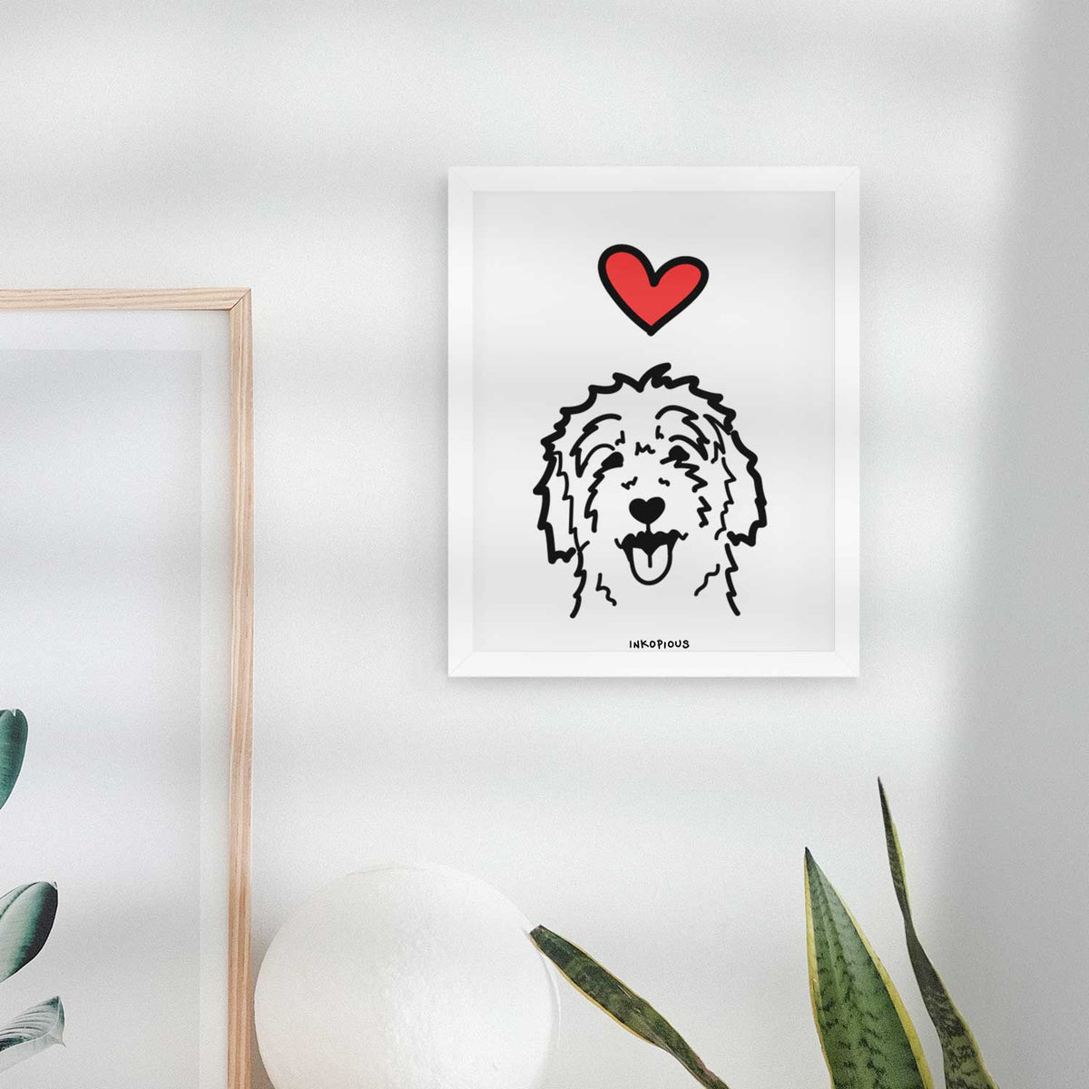 Love Always Goldendoodle Art Print