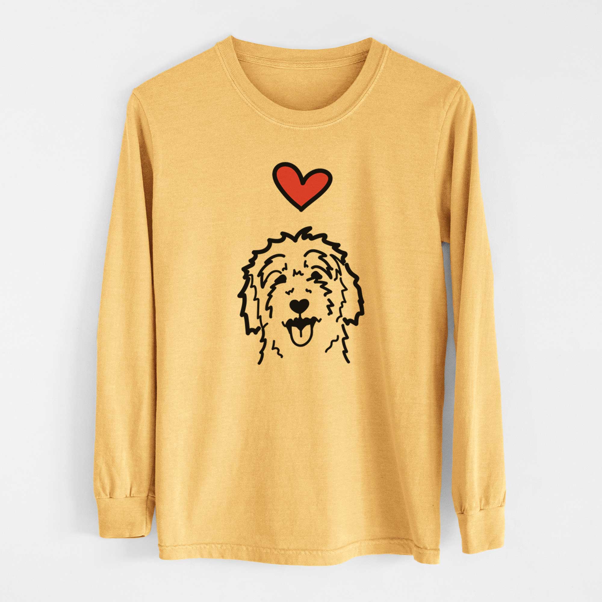 Love Always Goldendoodle - Heavyweight 100% Cotton Long Sleeve