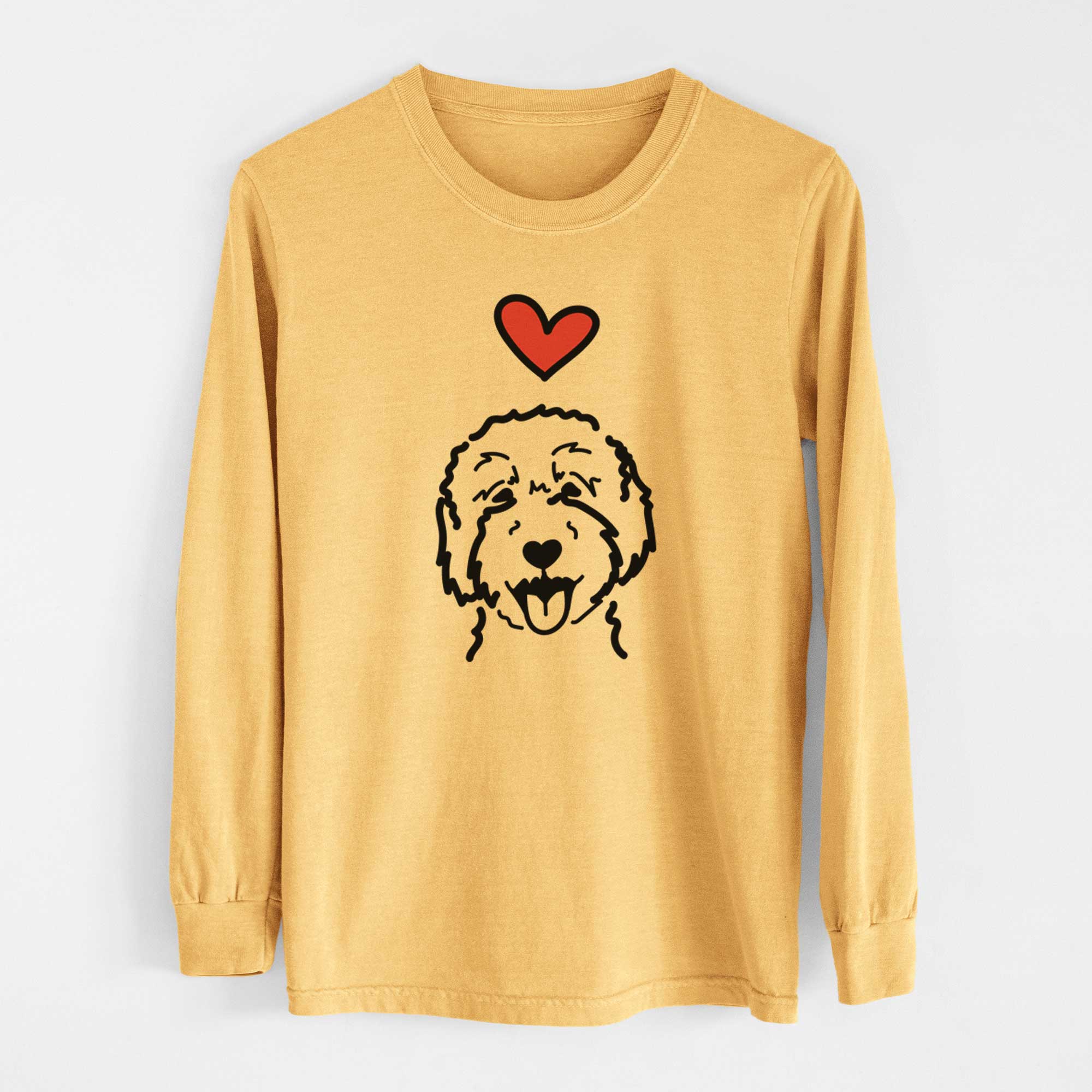 Love Always Goldendoodle 2 - Heavyweight 100% Cotton Long Sleeve