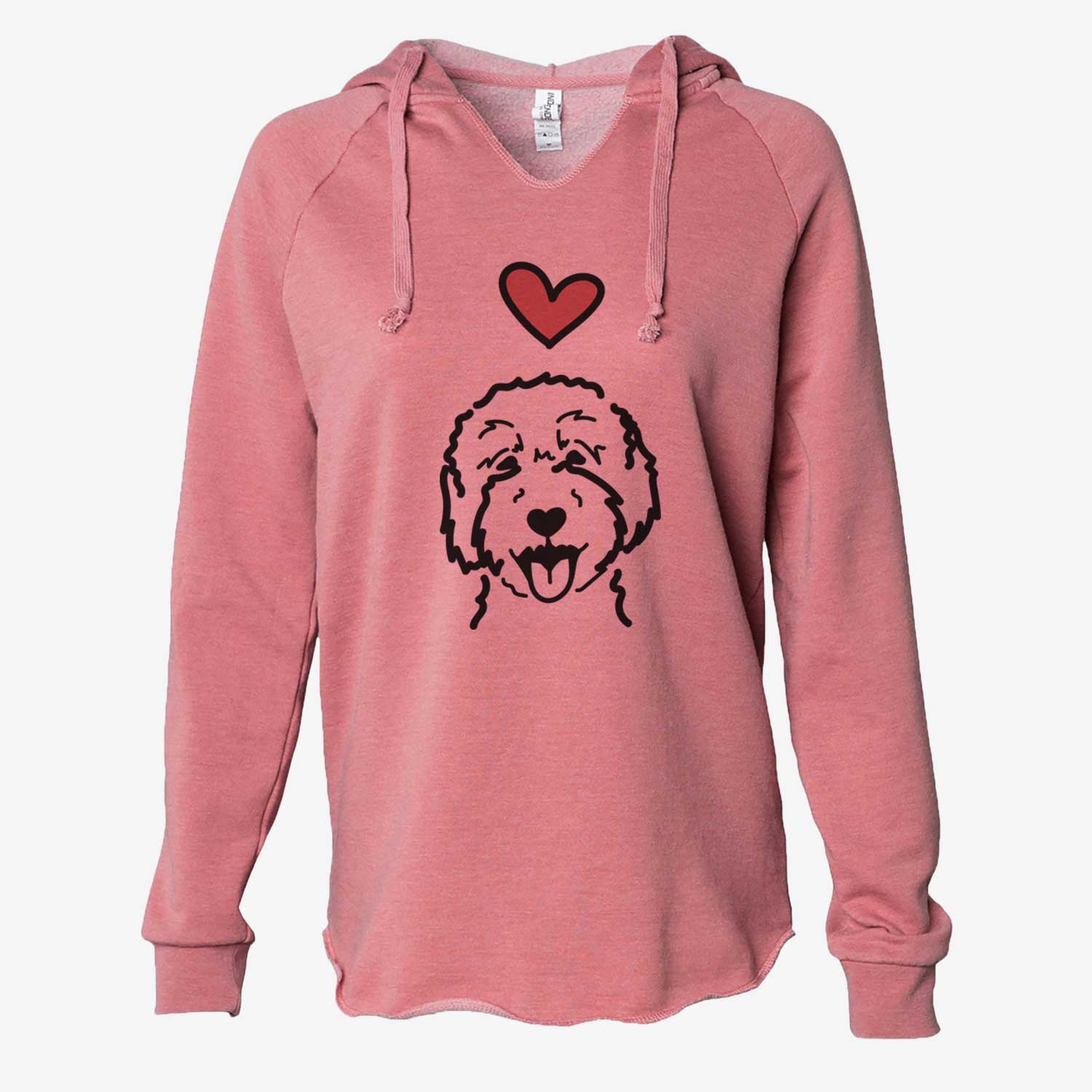 Love Always Goldendoodle 2 - Cali Wave Hooded Sweatshirt