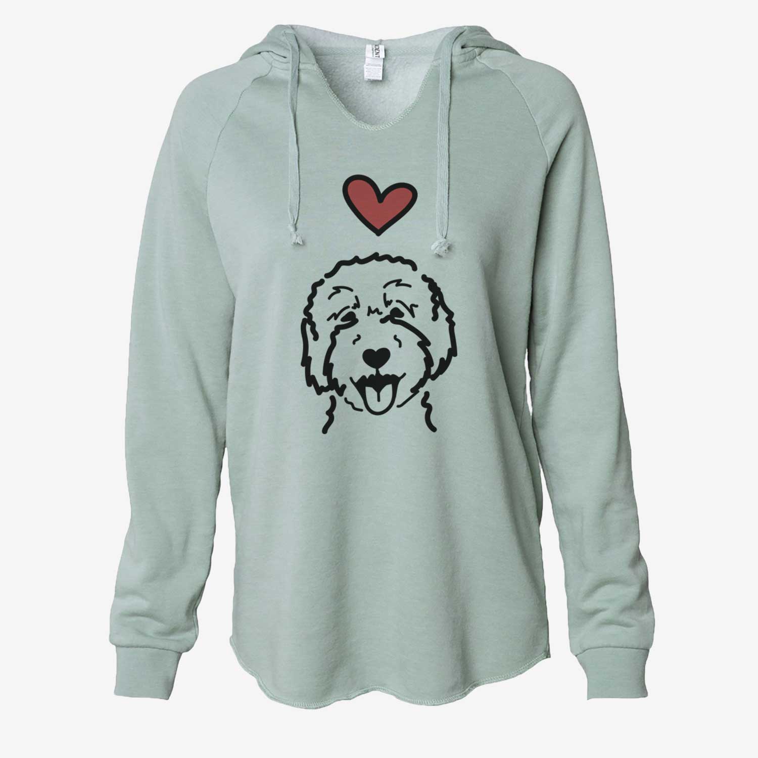 Love Always Goldendoodle 2 - Cali Wave Hooded Sweatshirt