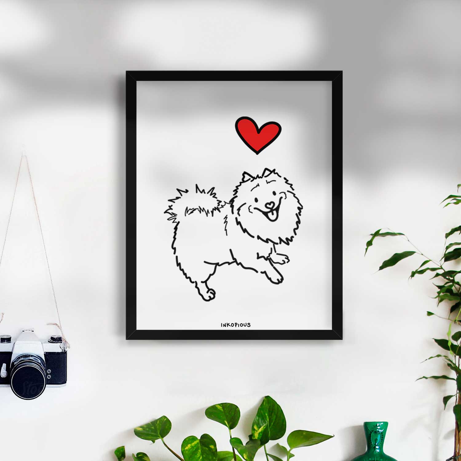 Love Always Pomeranian Mix - Goldie Art Print