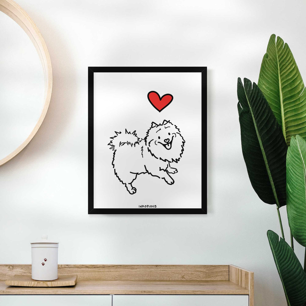 Love Always Pomeranian Mix - Goldie Art Print