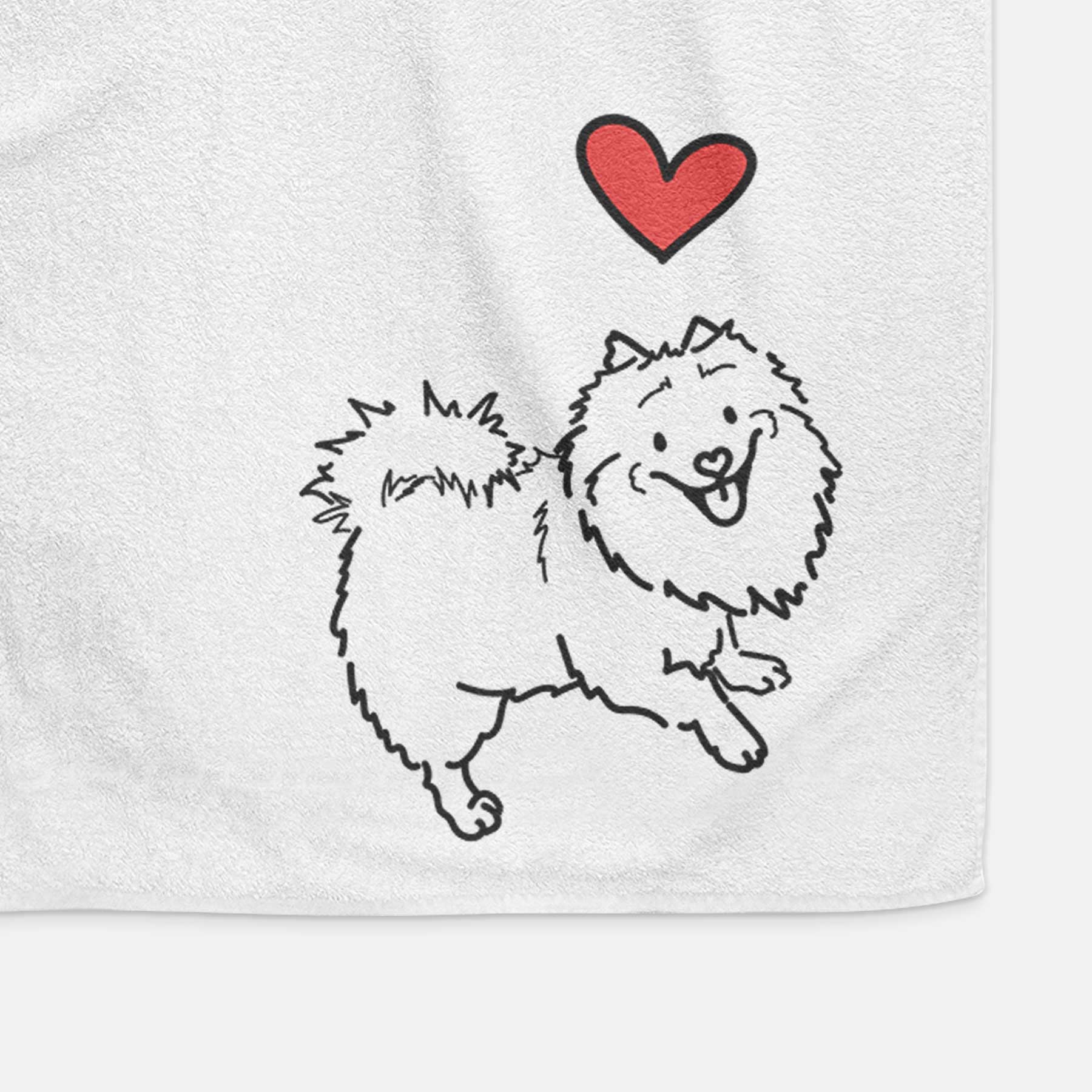 Love Always Pomeranian Mix - Goldie - Decorative Hand Towel