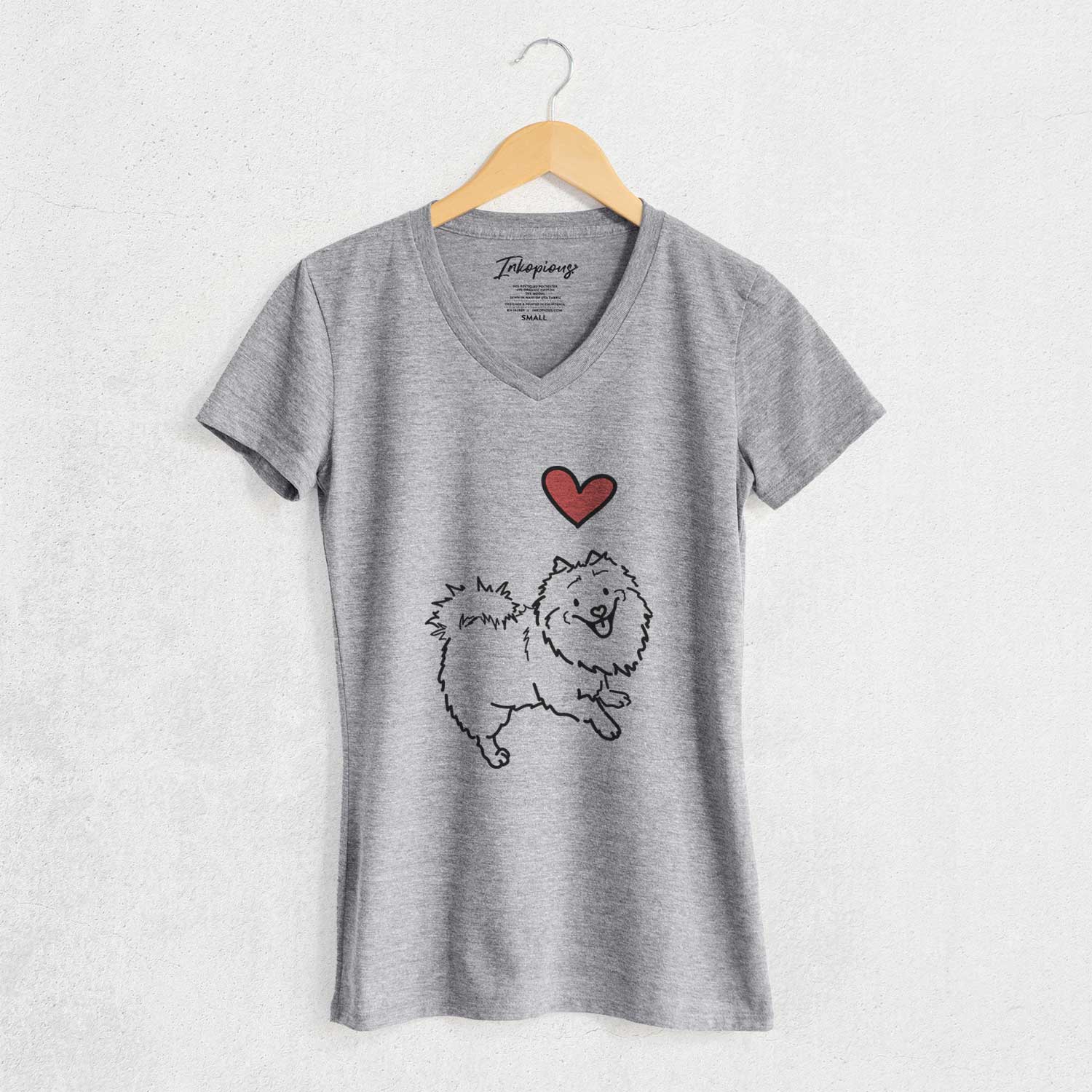 Love Always Pomeranian Mix - Goldie - Women's V-neck Shirt