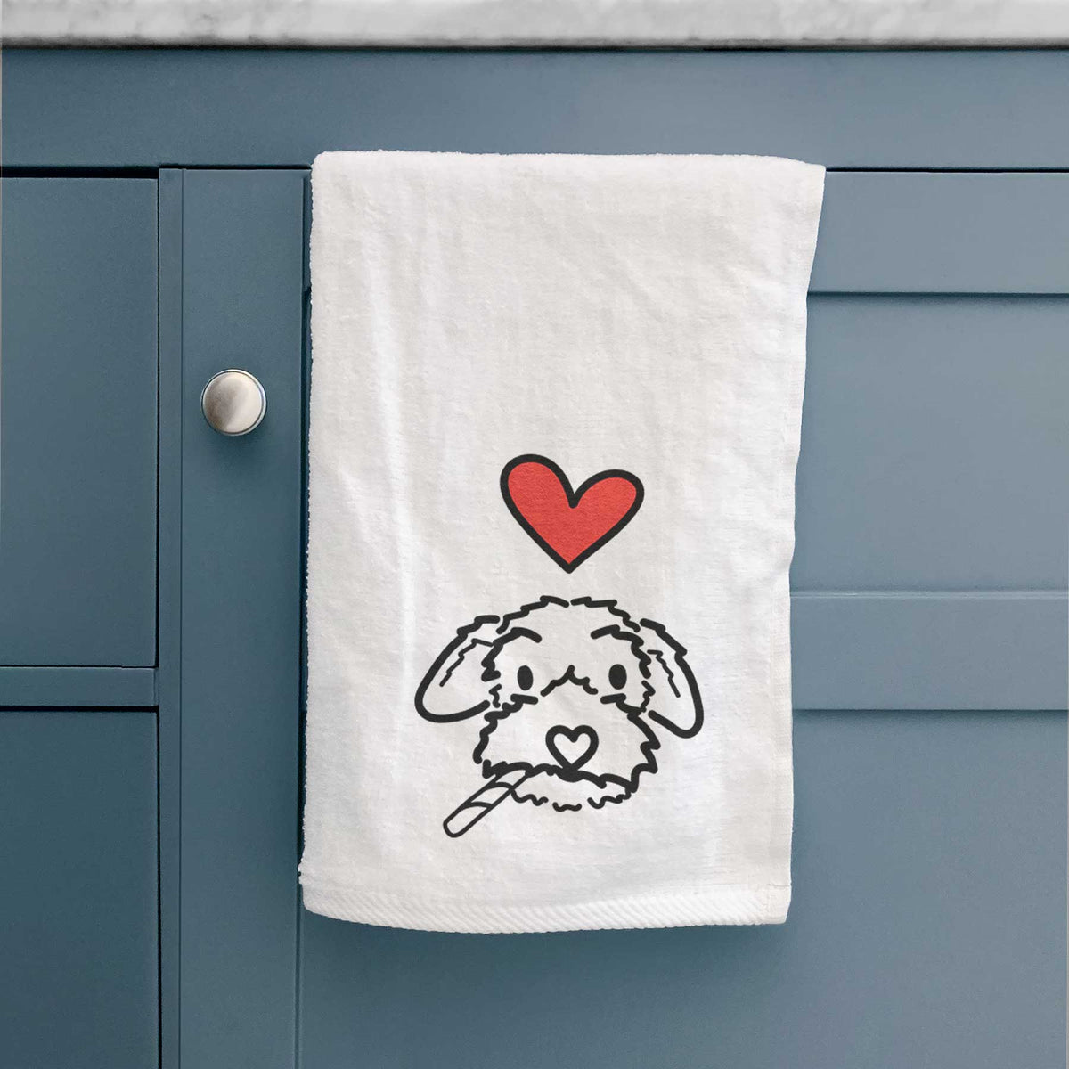 Love Always Poodle Mix - Gomer - Decorative Hand Towel