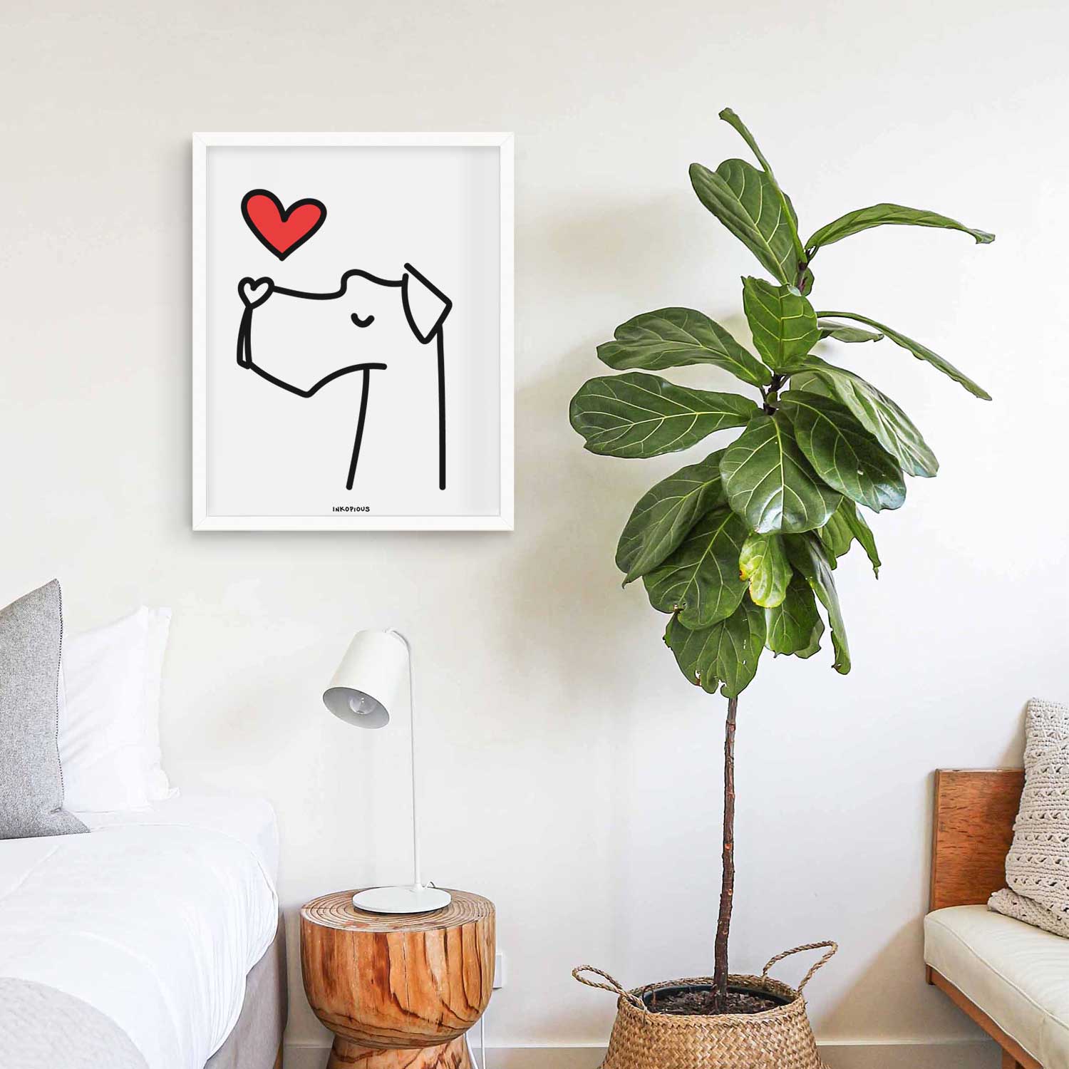 Love Always Great Dane Art Print