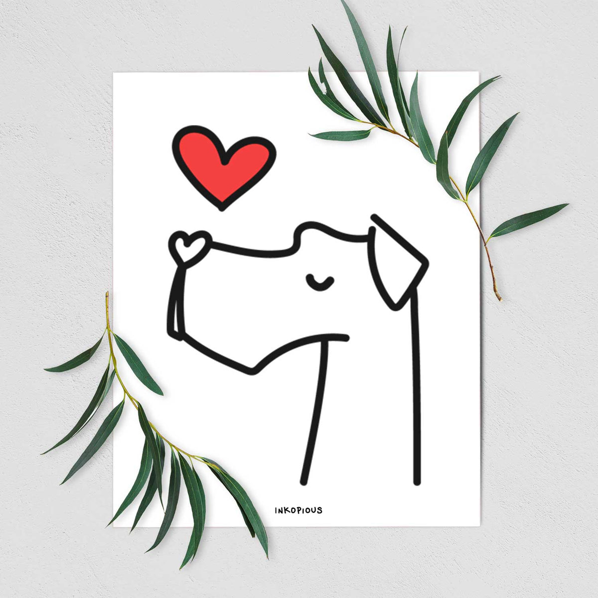 Love Always Great Dane Art Print
