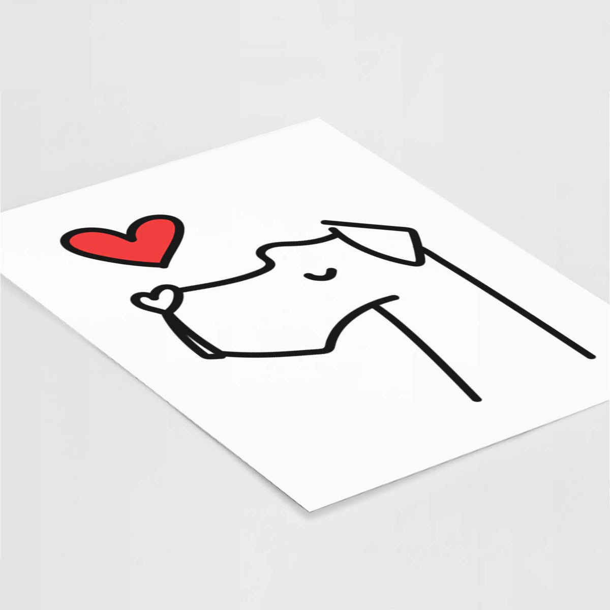 Love Always Great Dane Art Print