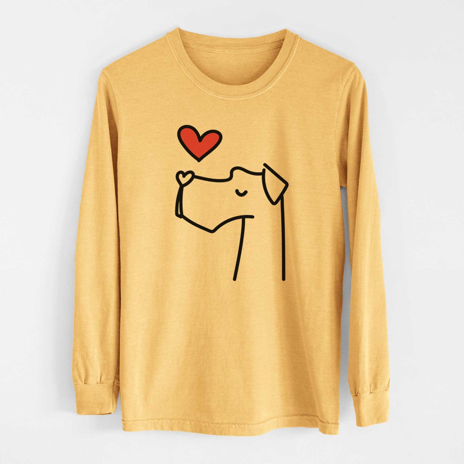 Love Always Great Dane - Heavyweight 100% Cotton Long Sleeve
