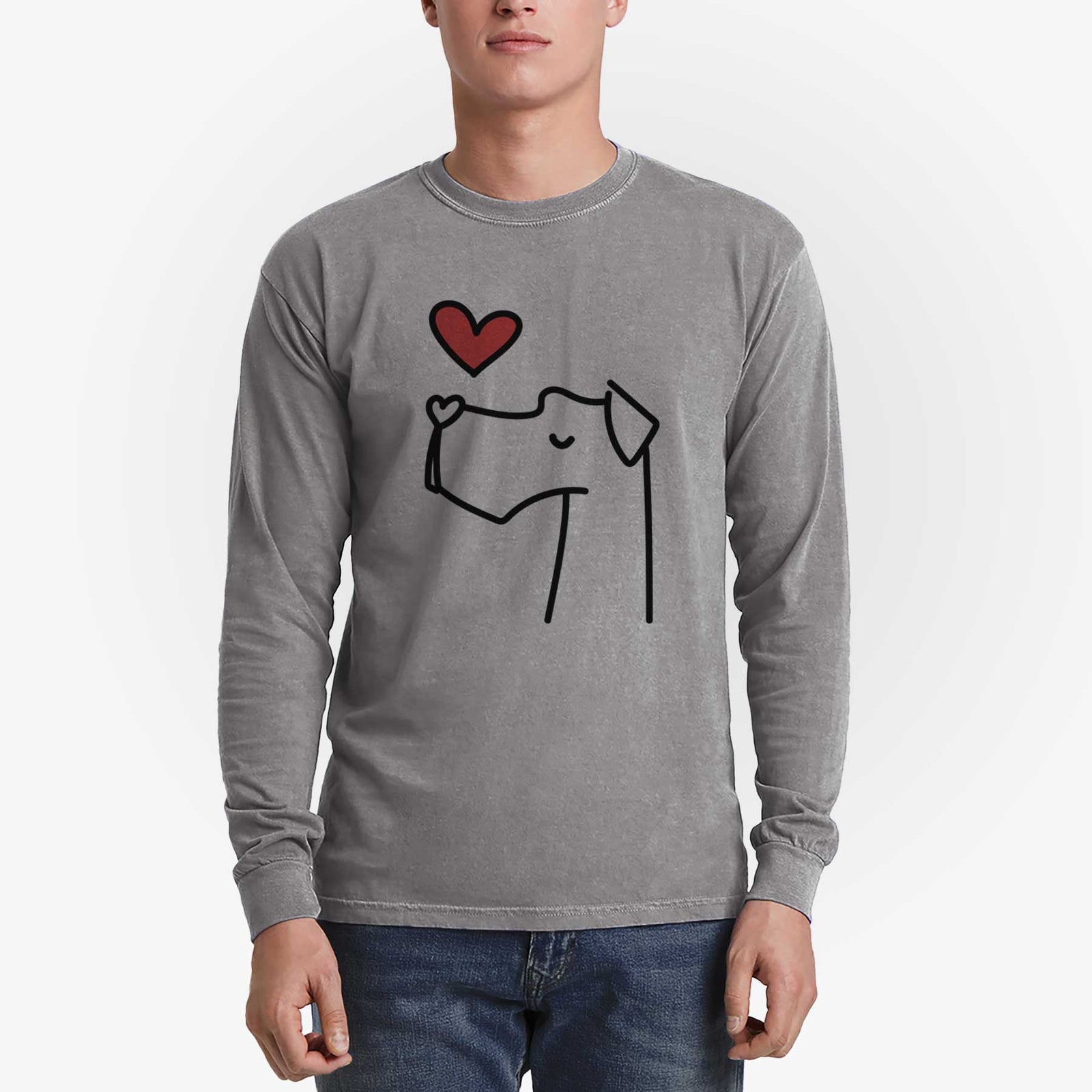 Love Always Great Dane - Heavyweight 100% Cotton Long Sleeve