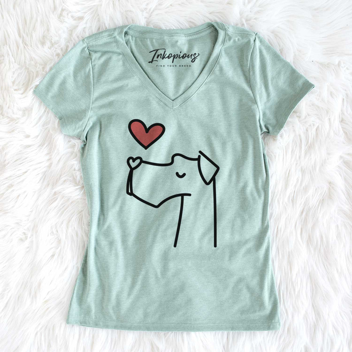 Love Always Great Dane - Women&#39;s V-neck Shirt