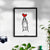 Love Always Great Dane with Cropped Ears Art Print