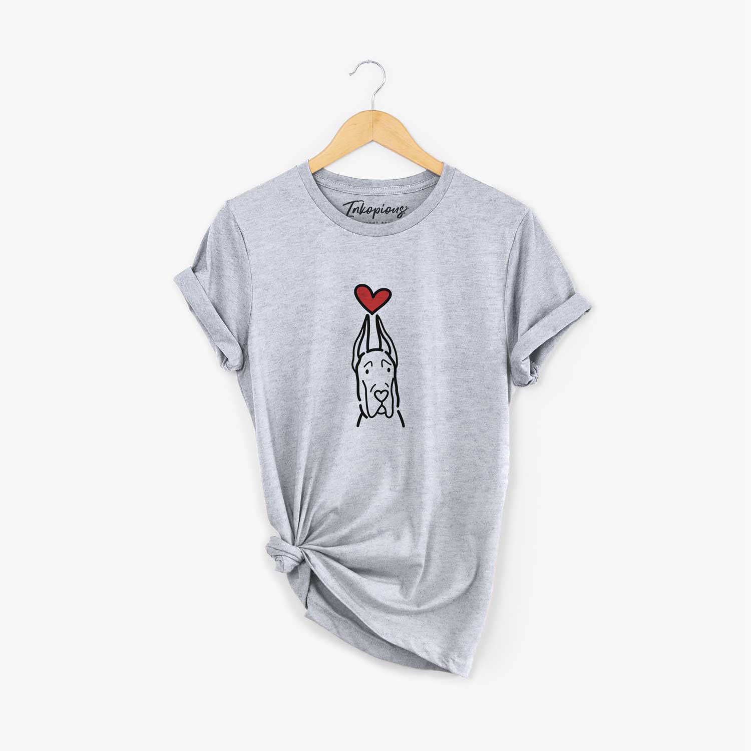 Love Always Great Dane with Cropped Ears - Unisex Crewneck