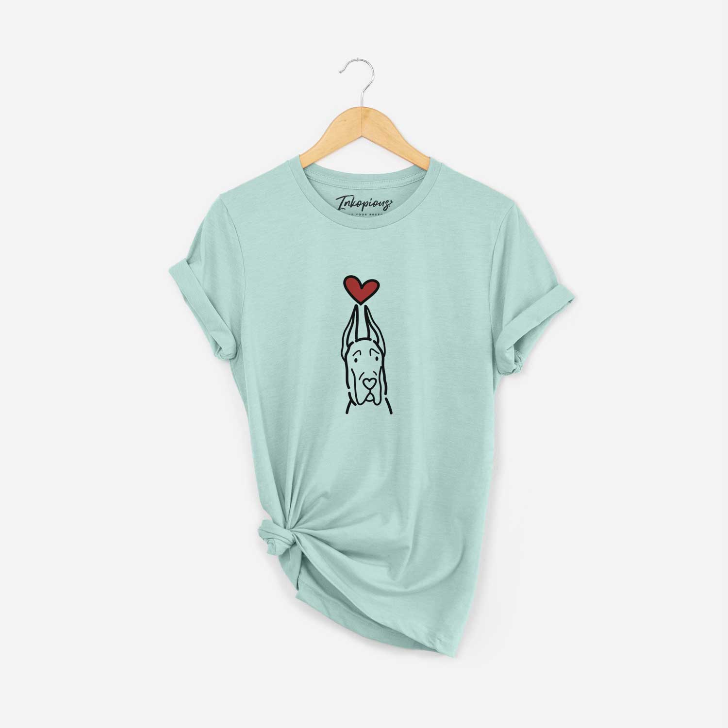 Love Always Great Dane with Cropped Ears - Unisex Crewneck