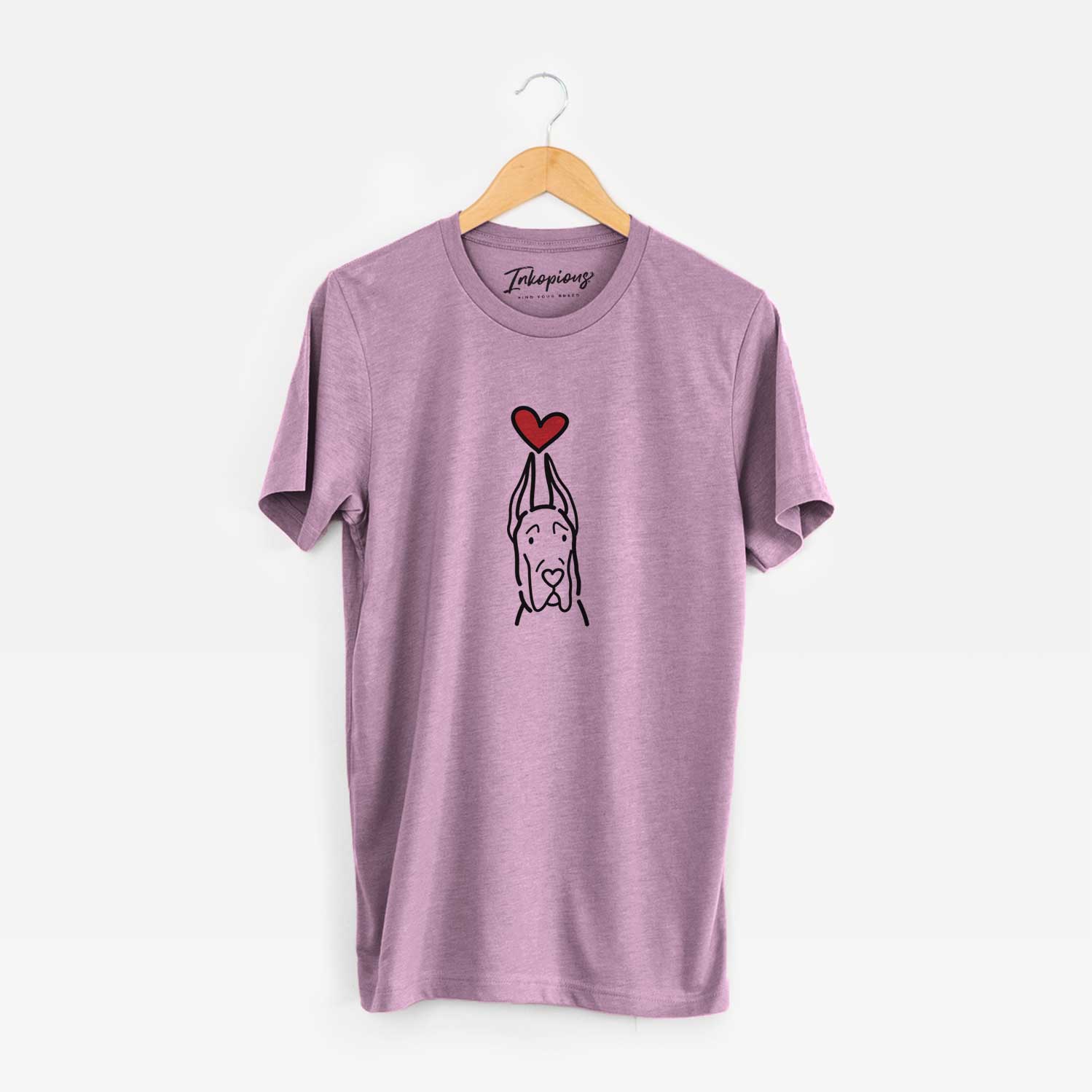 Love Always Great Dane with Cropped Ears - Unisex Crewneck