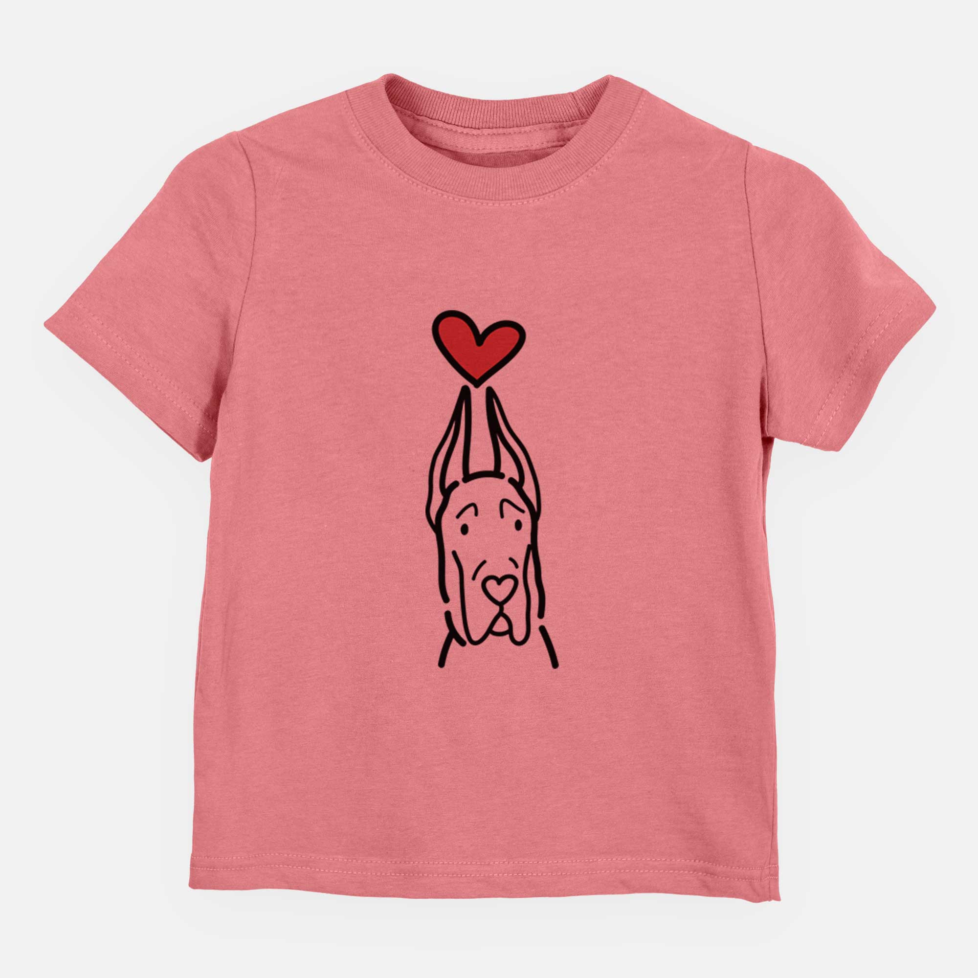 Love Always Great Dane with Cropped Ears - Kids/Youth/Toddler Shirt