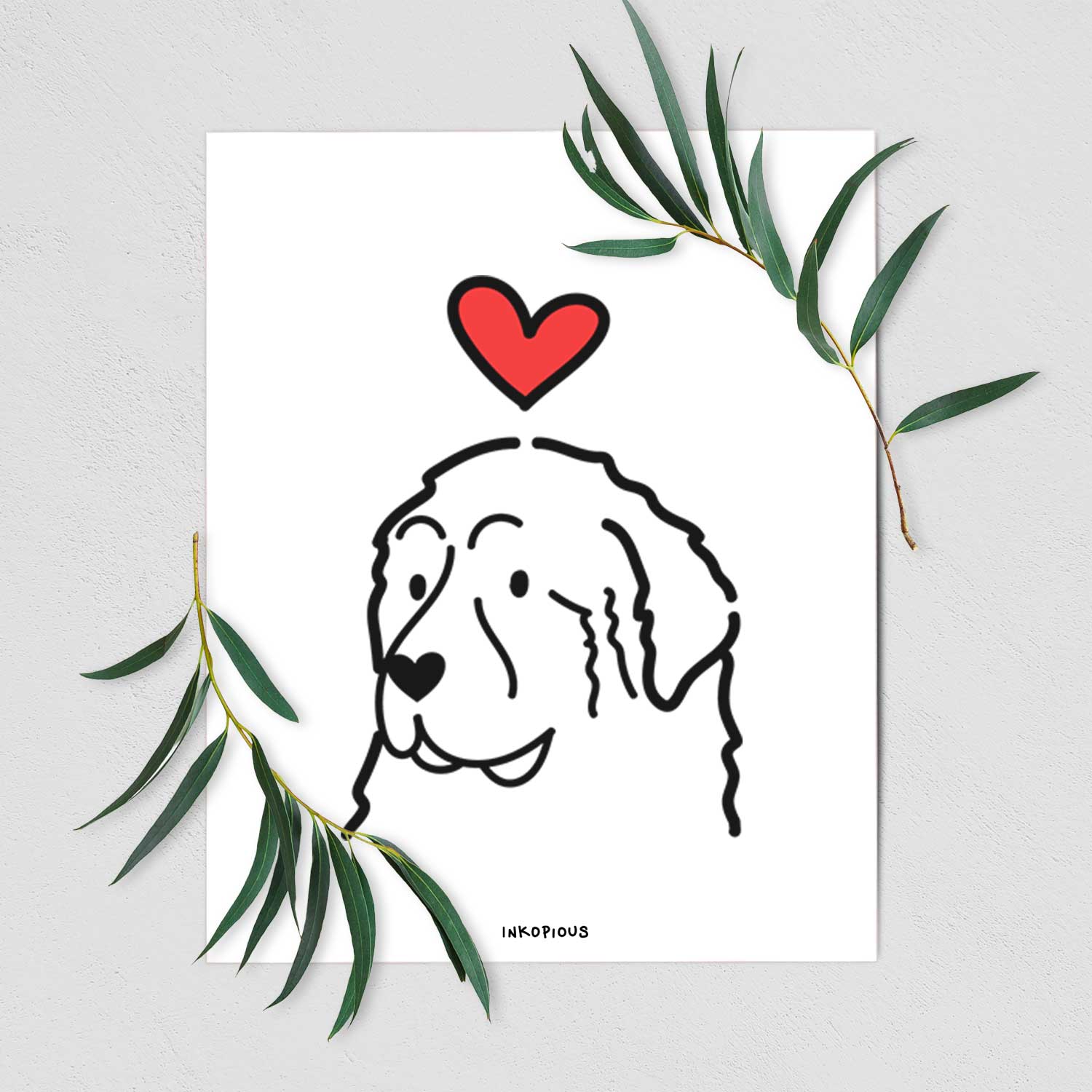 Love Always Great Pyrenees Art Print