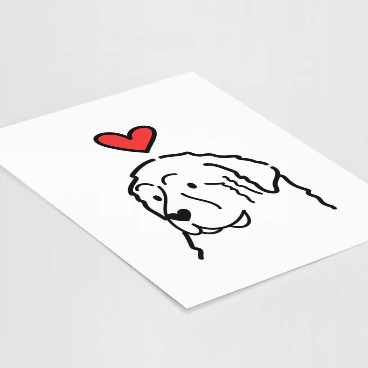 Love Always Great Pyrenees Art Print