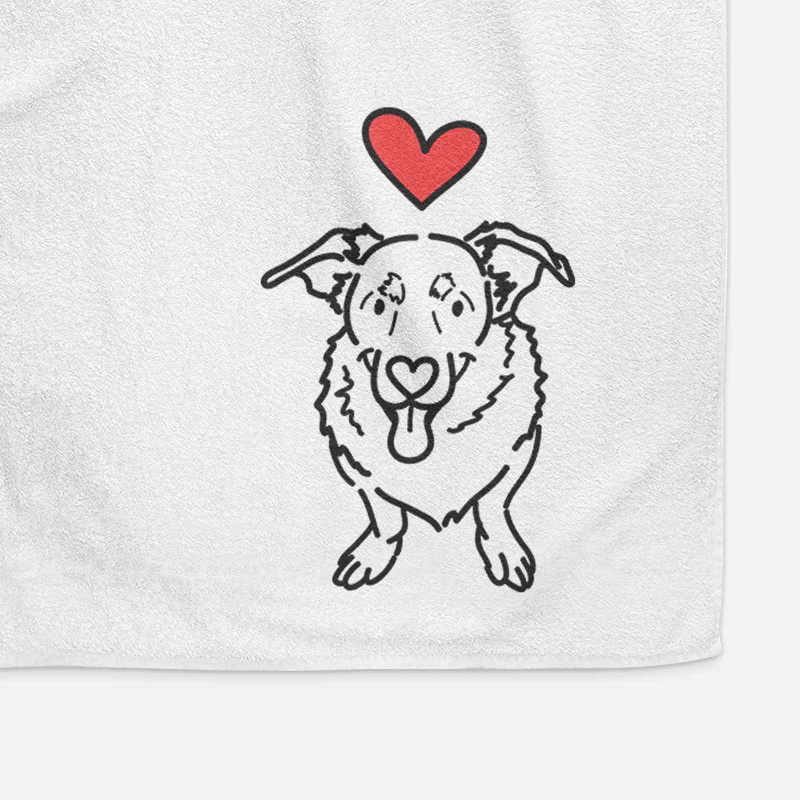 Love Always Basset Hound German Shepherd Mix - Gretchen - Decorative Hand Towel