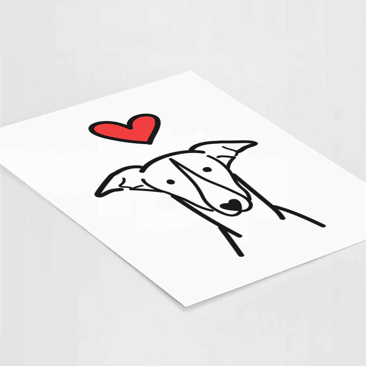 Love Always Greyhound Art Print
