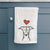 Love Always Greyhound - Decorative Hand Towel