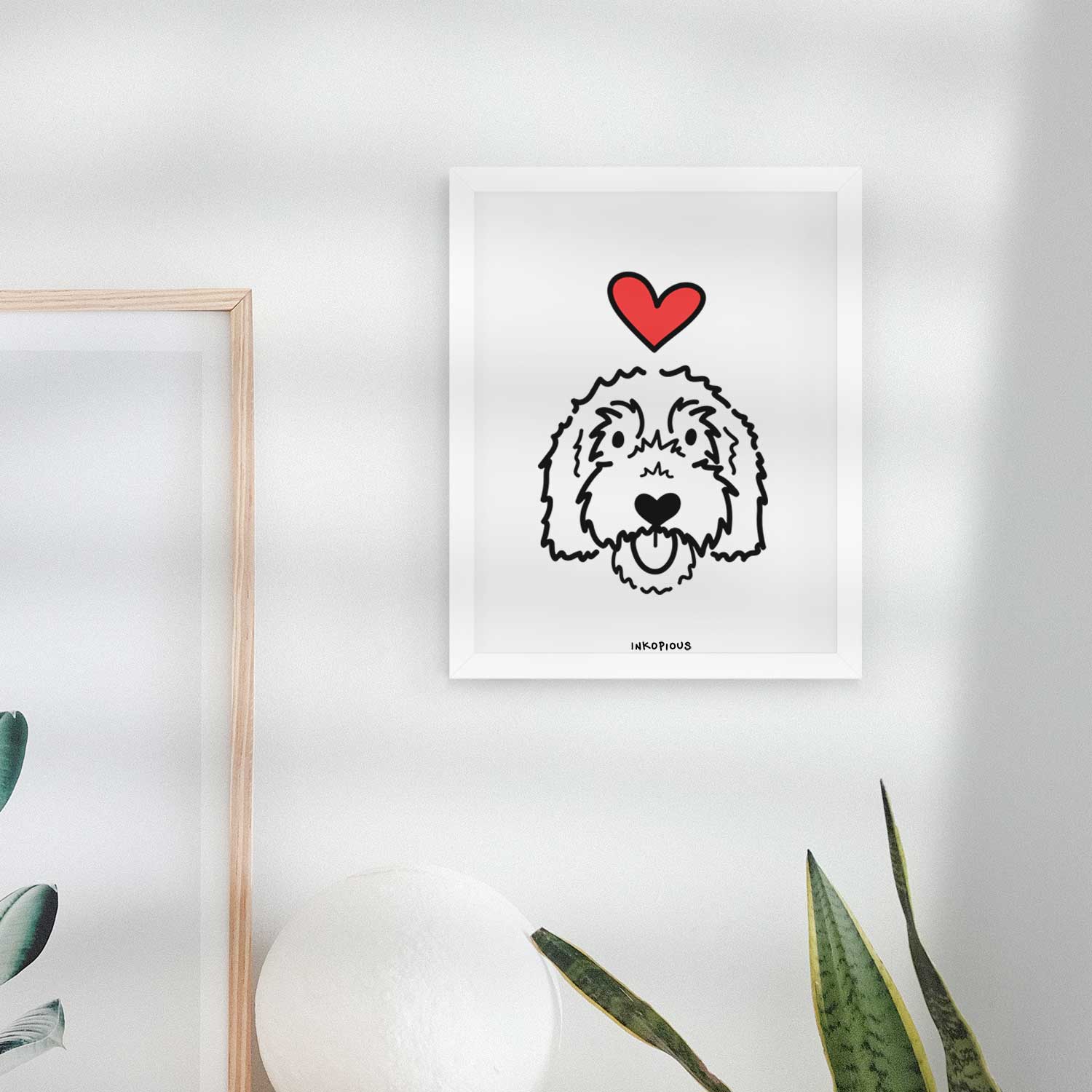 Love Always Goldendoodle - Gus Art Print