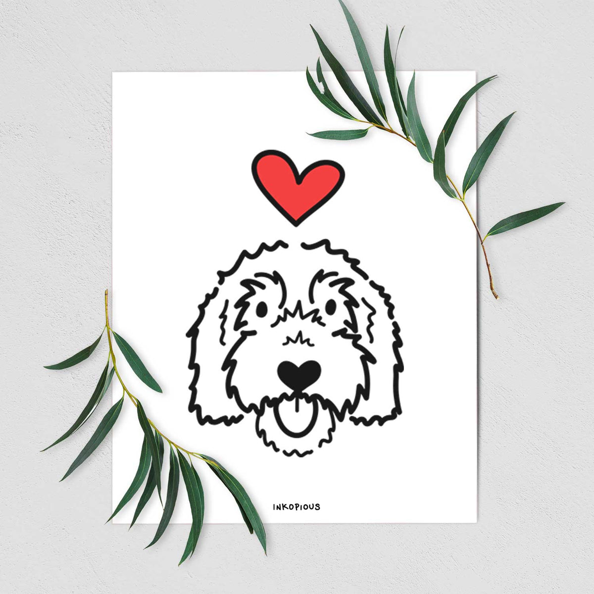 Love Always Goldendoodle - Gus Art Print