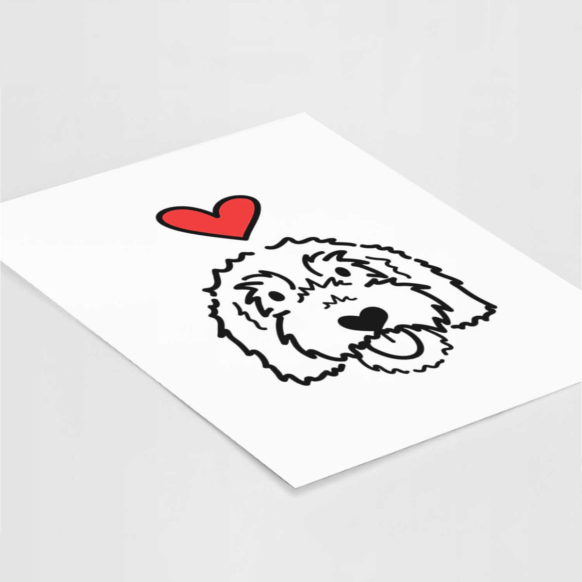 Love Always Goldendoodle - Gus Art Print