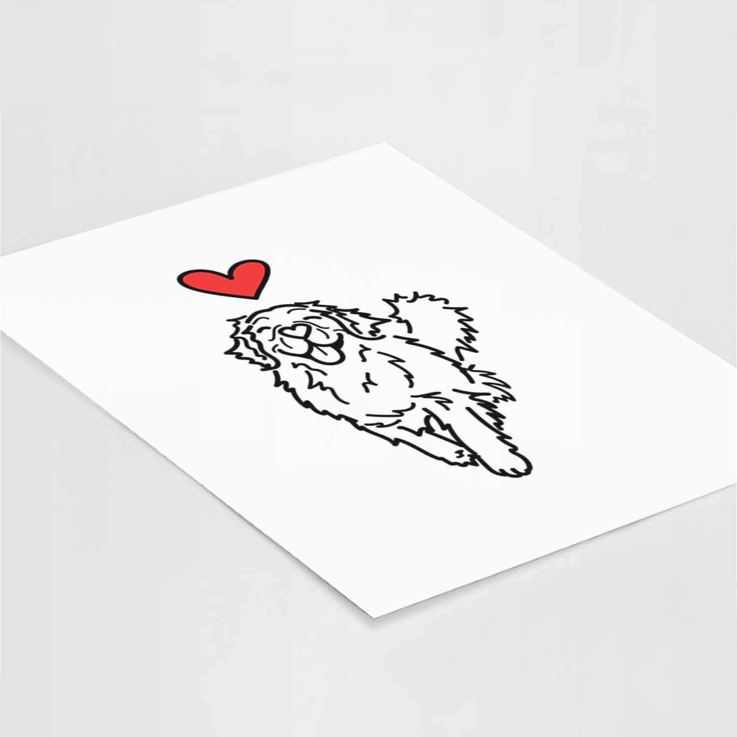 Love Always Golden Retriever - Hamlet Art Print