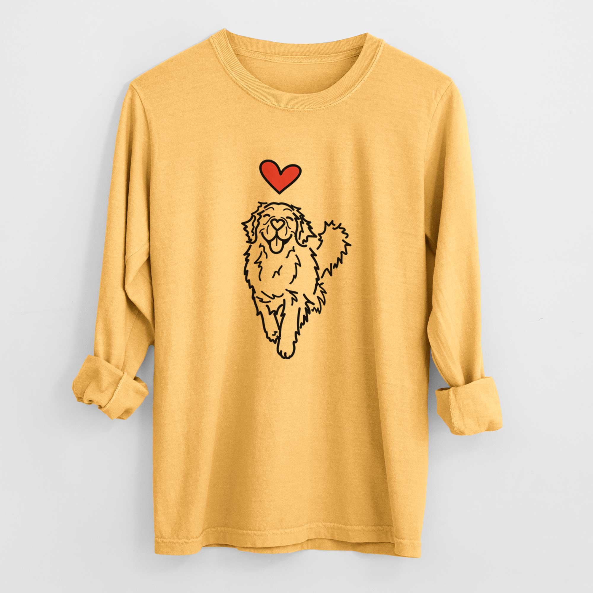 Love Always Golden Retriever - Hamlet - Heavyweight 100% Cotton Long Sleeve