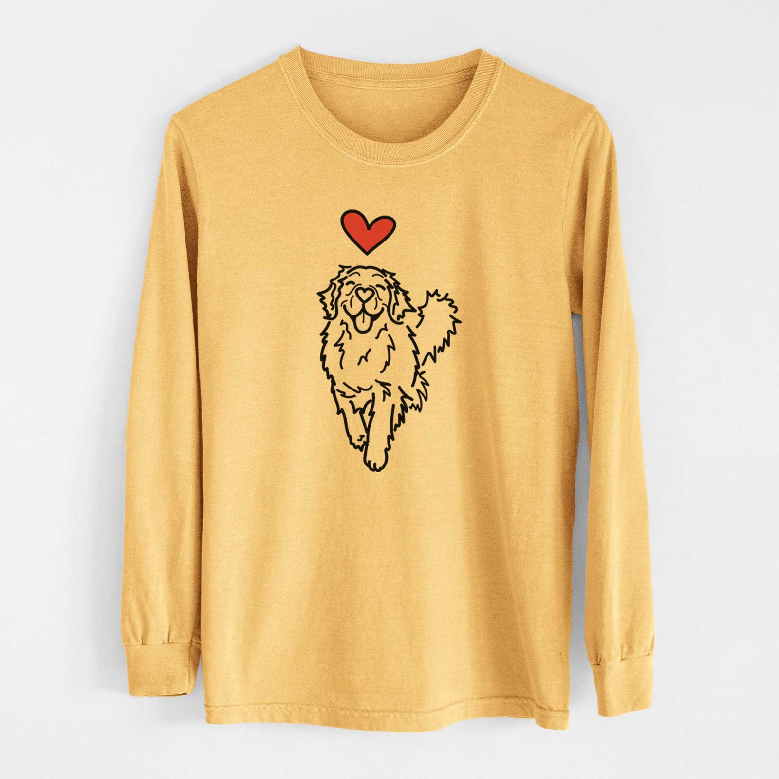Love Always Golden Retriever - Hamlet - Heavyweight 100% Cotton Long Sleeve