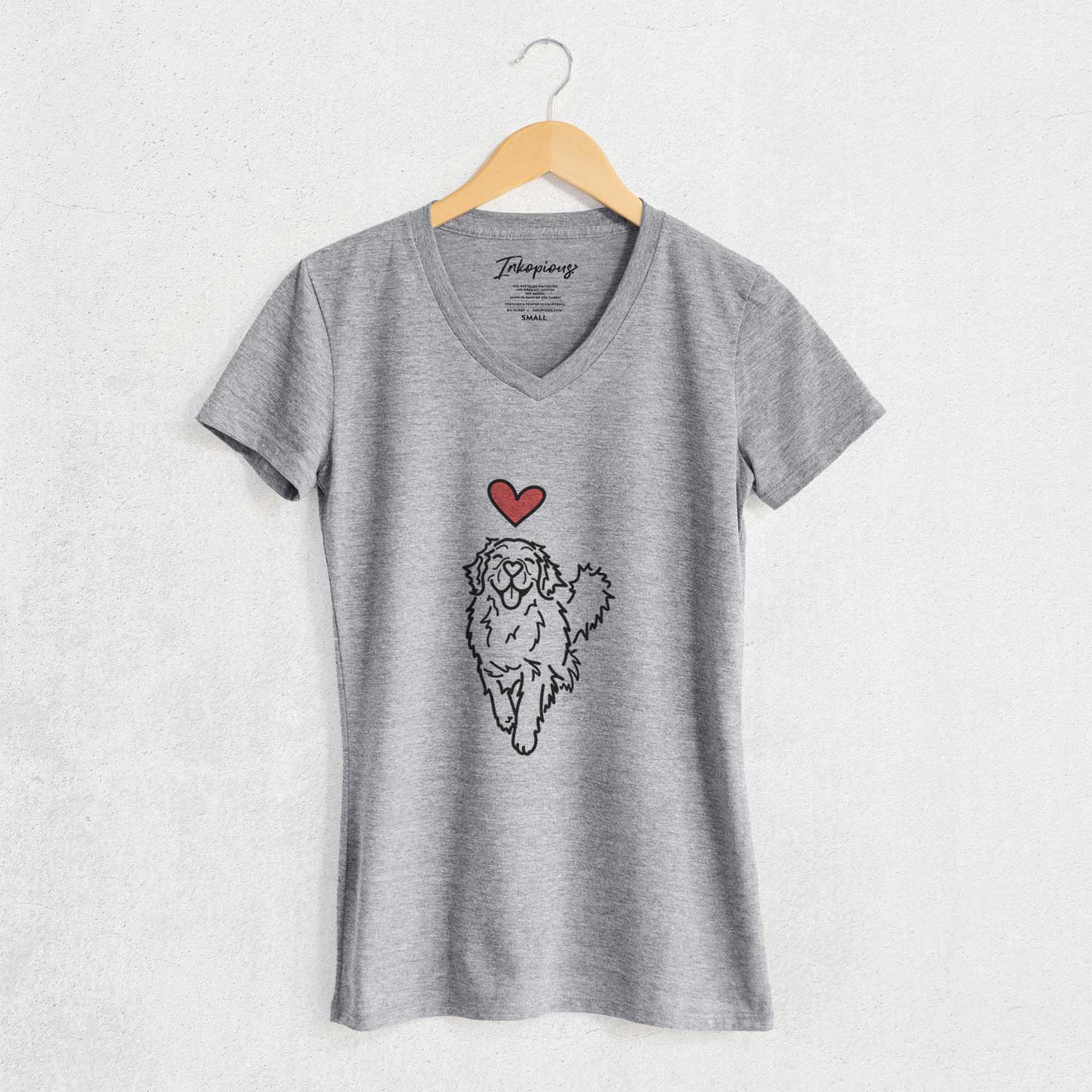 Love Always Golden Retriever - Hamlet - Women's V-neck Shirt