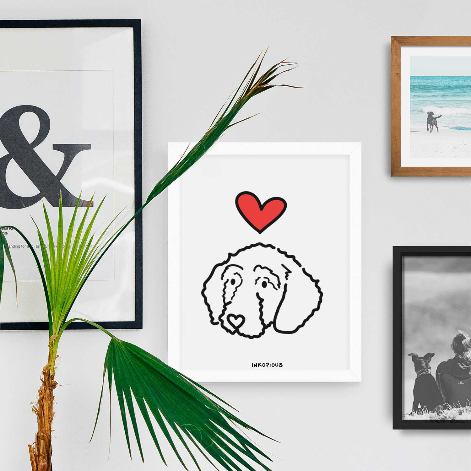 Love Always Goldendoodle - Hanna Art Print