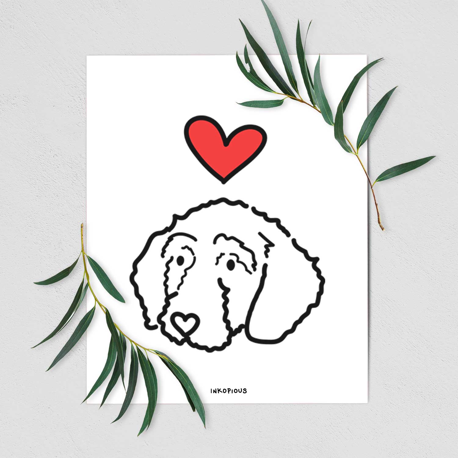 Love Always Goldendoodle - Hanna Art Print