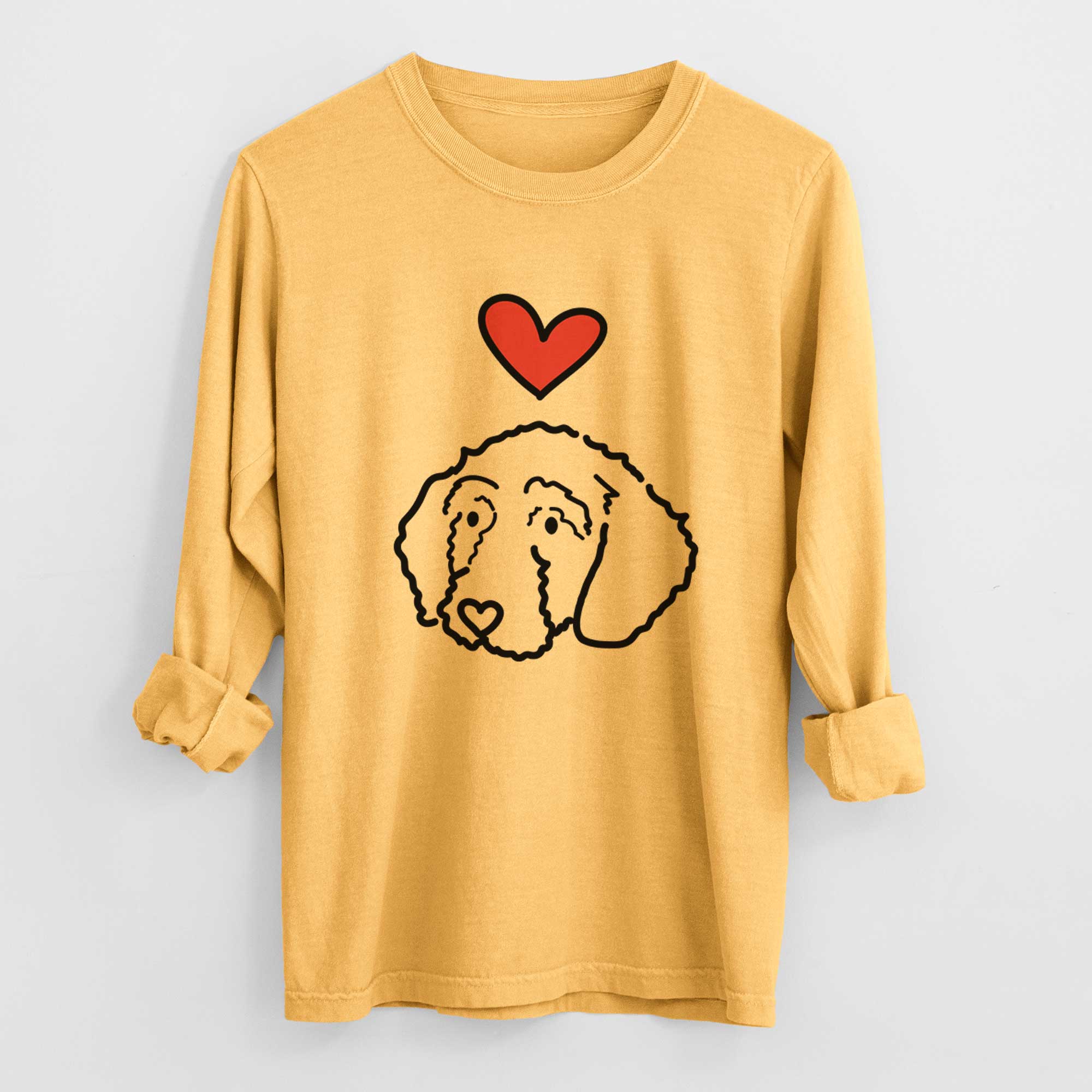 Love Always Goldendoodle - Hanna - Heavyweight 100% Cotton Long Sleeve