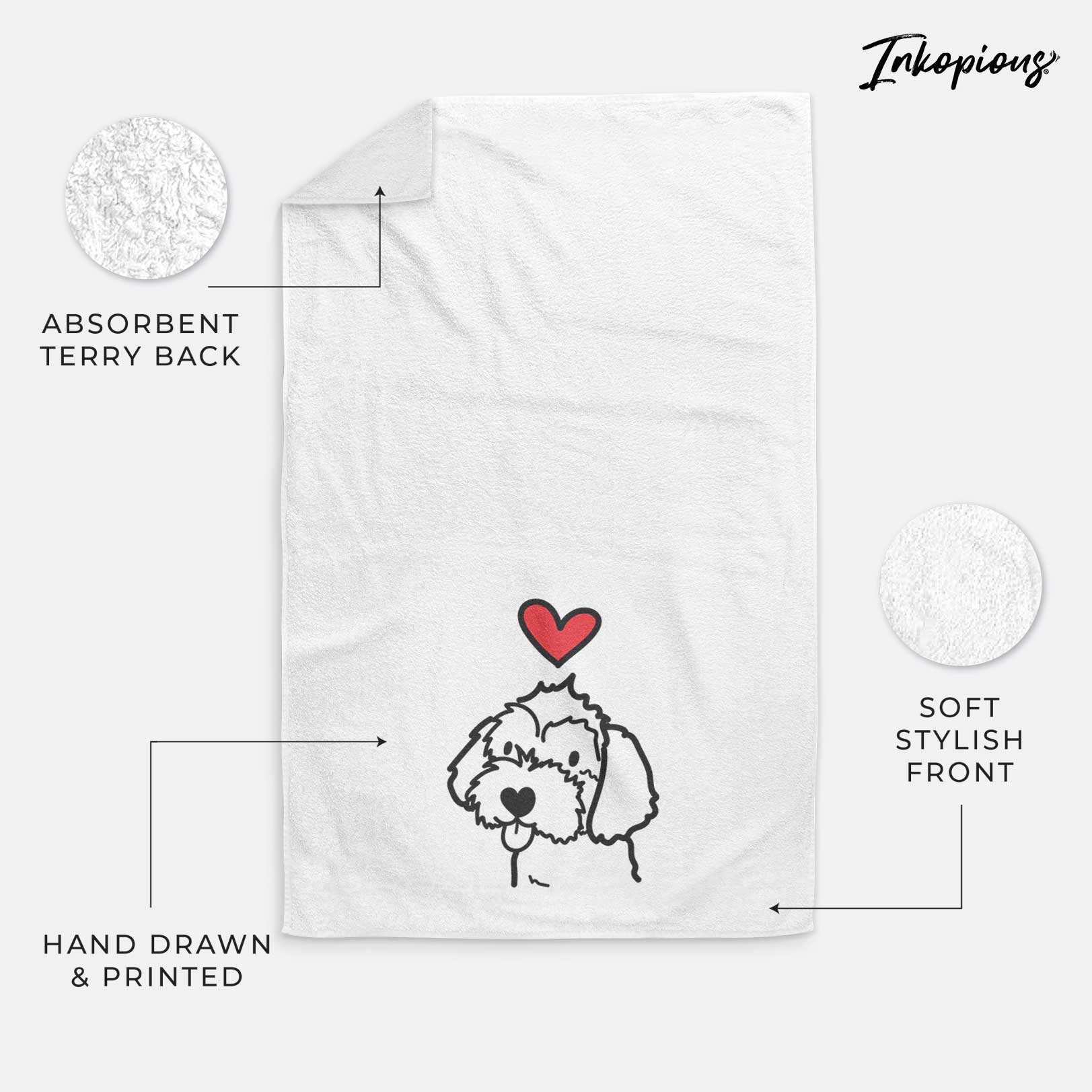 Love Always Havapoo - Decorative Hand Towel