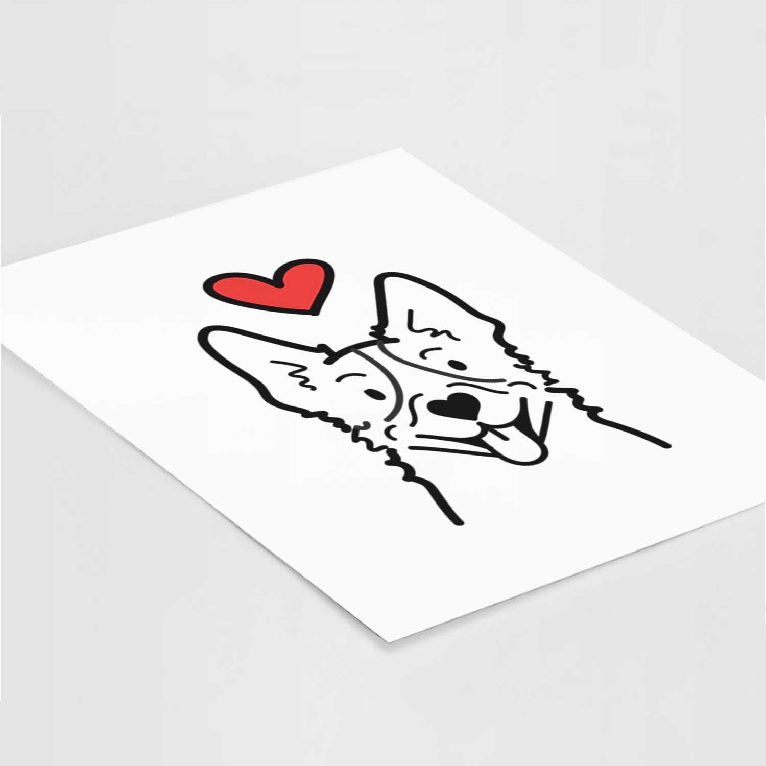 Love Always Heeler Art Print