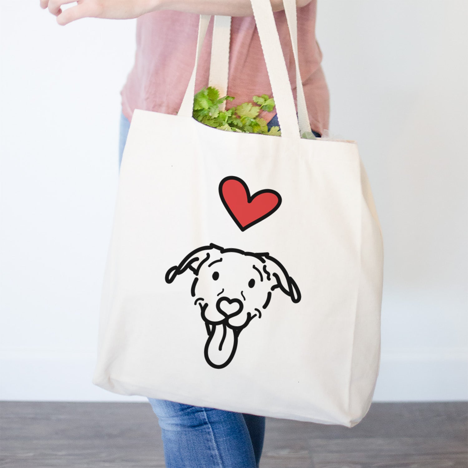 Love Always Pitbull Mix - Hemi - Tote Bag