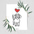 Love Always Wire Dachshund - Henry Art Print