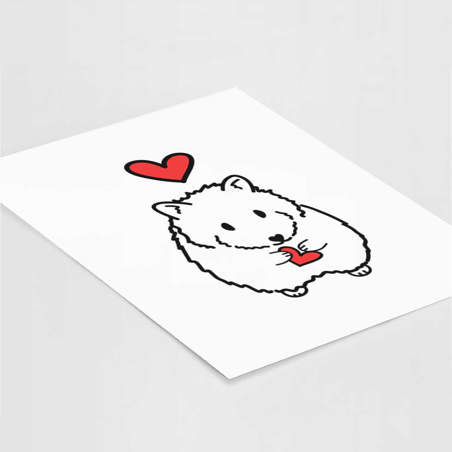 Love Always Hamster - Hilga Art Print