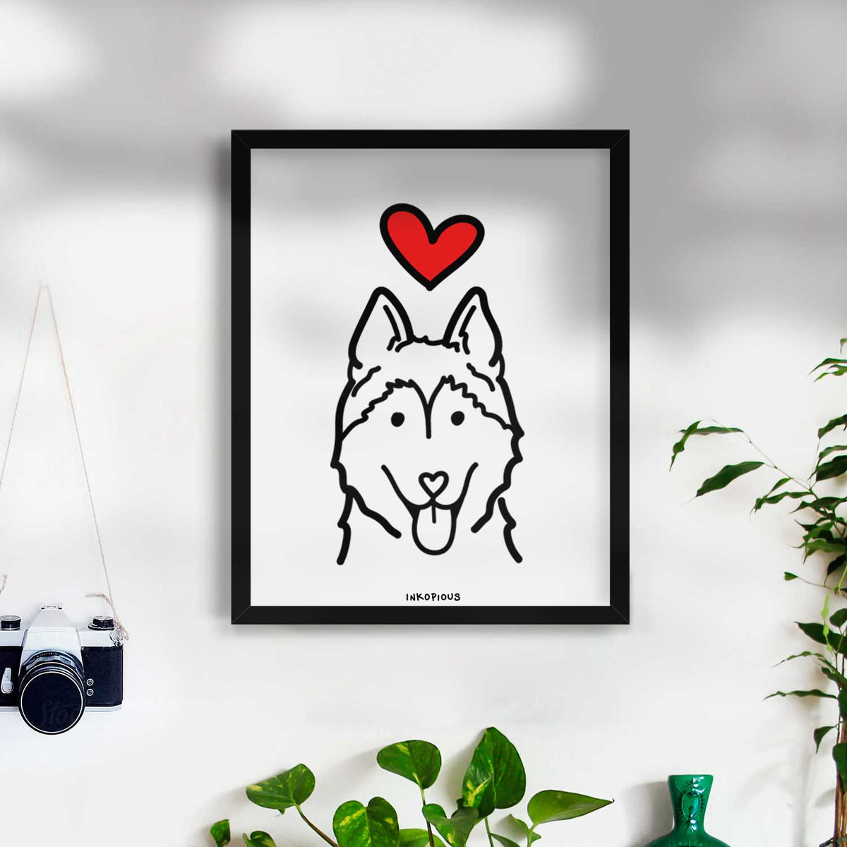 Love Always Siberian Husky Art Print