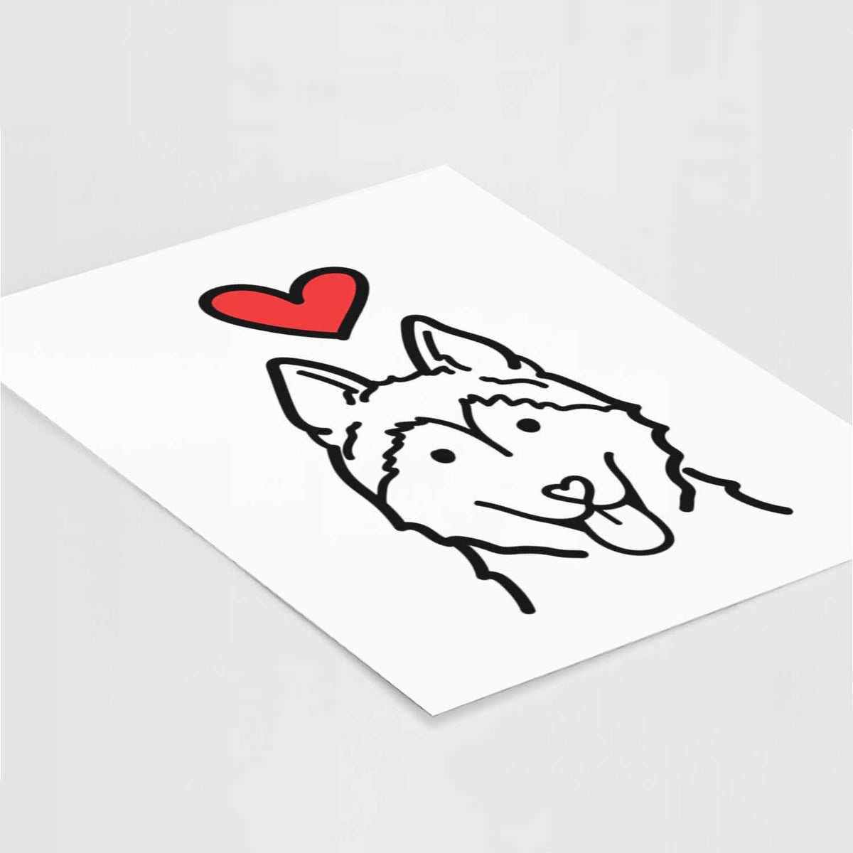 Love Always Siberian Husky Art Print