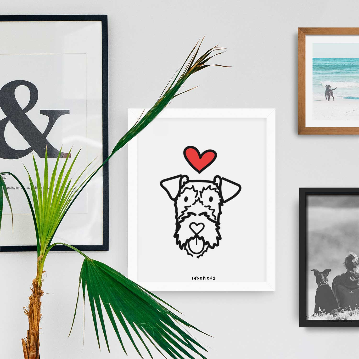 Love Always Irish Terrier Art Print