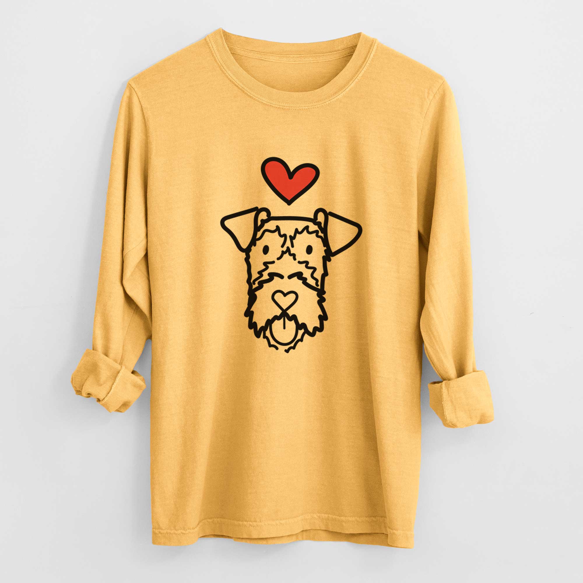 Love Always Irish Terrier - Heavyweight 100% Cotton Long Sleeve