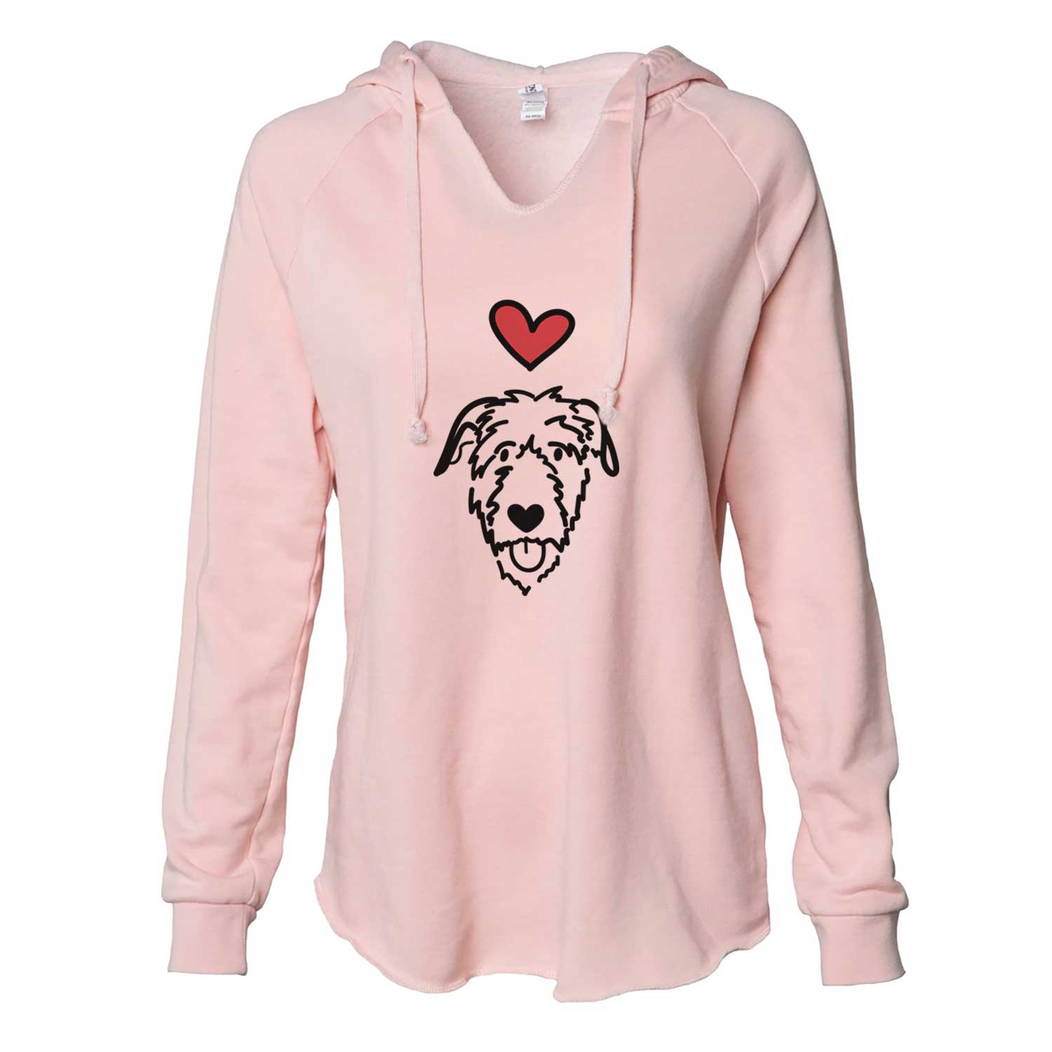 Love Always Irish Wolfhound - Cali Wave Hooded Sweatshirt