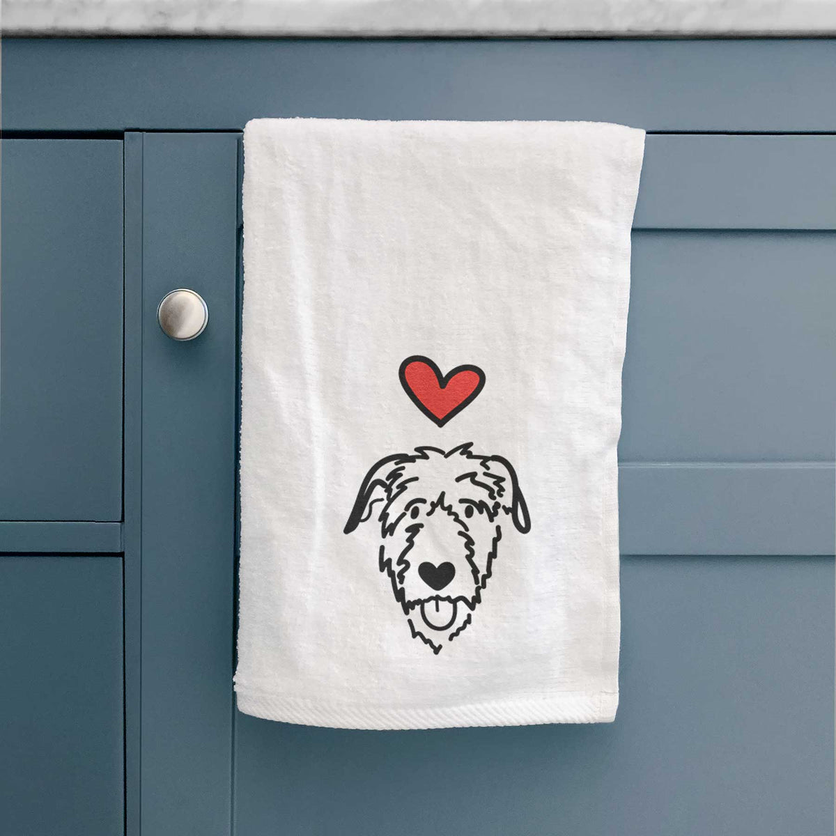 Love Always Irish Wolfhound - Decorative Hand Towel