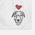 Love Always Irish Wolfhound - Decorative Hand Towel